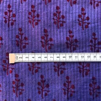 Preview: Hand Block Print aus Indien – PURPLE PAISLEY